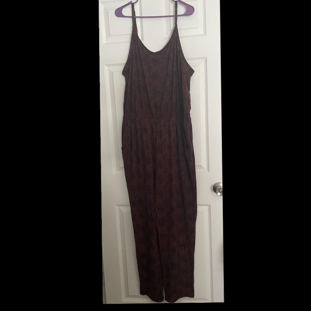 FOREVER 21+ black/brown jumpsuit